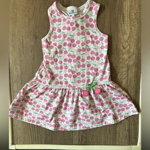 Florence Eiseman Girls Cherry Dress Sleeveless Tank Drop Wait 4T